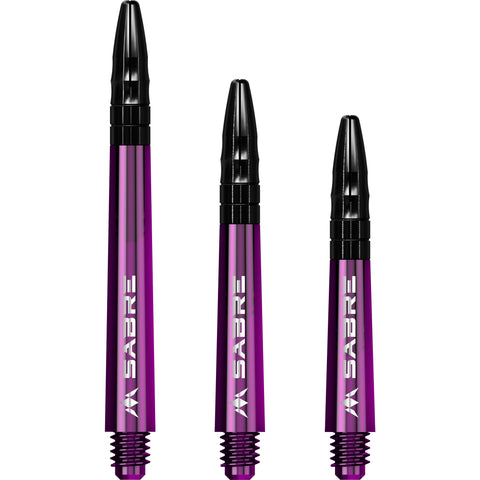Mission Purple Sabre Shafts - Aluminium Black Tops