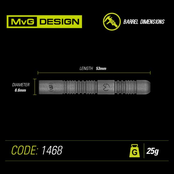 Winmau MvG Exact Steel Tip Darts 24g