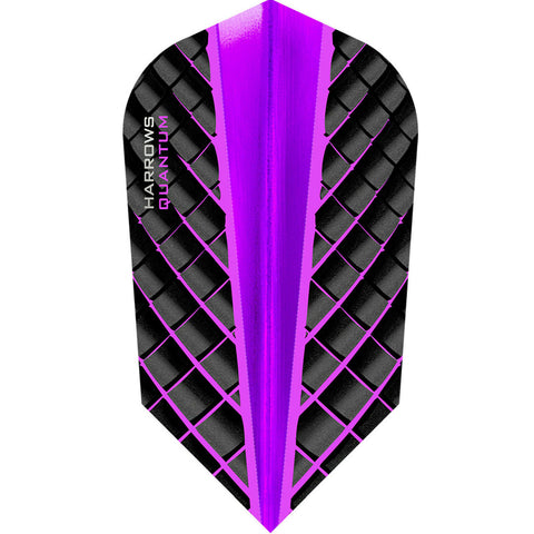Harrows Quantum 3D UV 100 micron Flights - Purple Slim