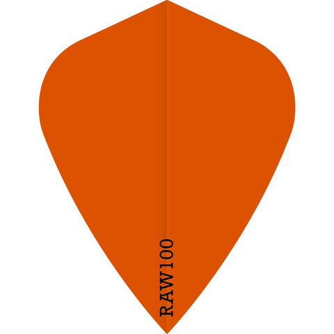 Raw 100 Plain Flights - Kite - 100 micron - Orange