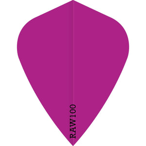 Raw 100 Plain Flights - Kite - 100 micron - Pink
