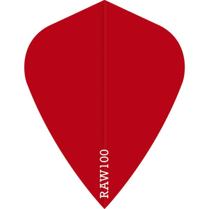 Raw 100 Plain Flights - Kite - 100 micron - Red