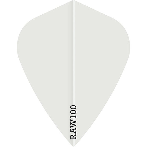 Raw 100 Plain Flights - Kite - 100 micron -White