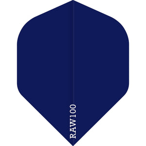 Raw 100 Plain Flights - Std No2 - 100 micron - Dark Blue