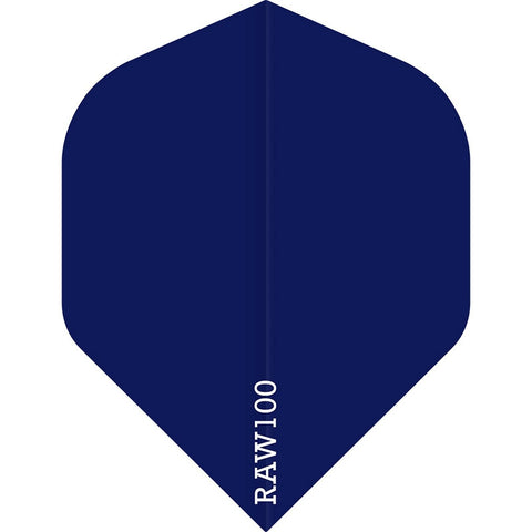 Raw 100 Plain Flights - Std No2 - 100 micron - Dark Blue