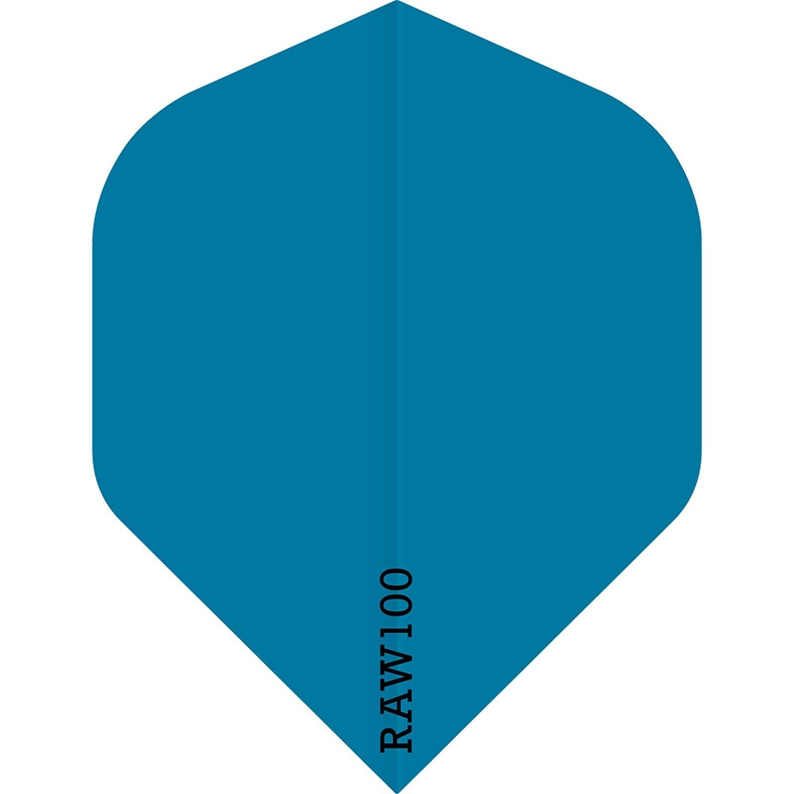 Raw 100 Plain Flights - Std No2 - 100 micron - Light Blue