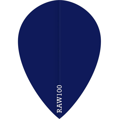 Raw 100 Plain Flights - Pear - 100 micron - Dark Blue