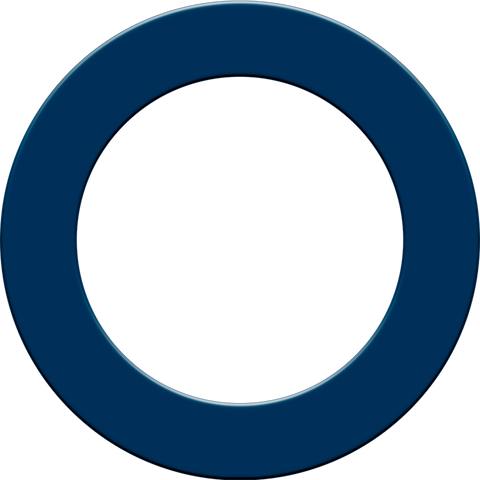 Designa Dartboard Surround - Plain Design - Blue