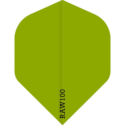 Raw 100 Plain Flights - Std No2 - 100 micron - Green