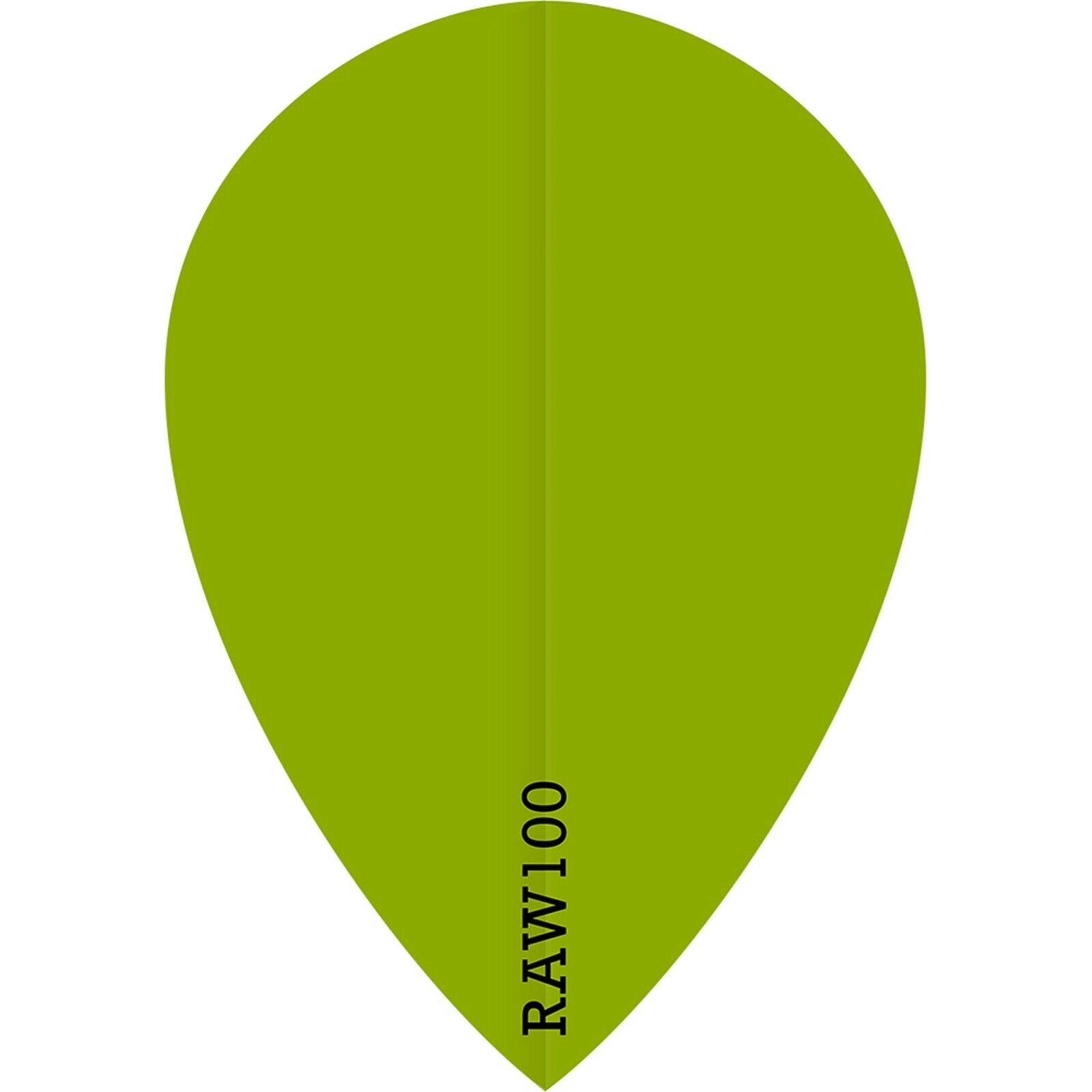 Raw 100 Plain Flights - Pear - 100 micron - Green