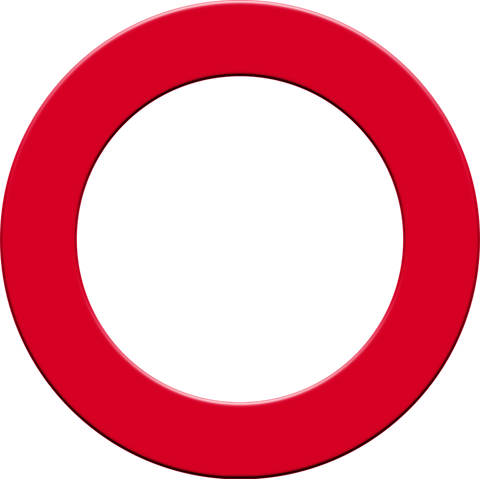 Designa Dartboard Surround - Plain Design - Red
