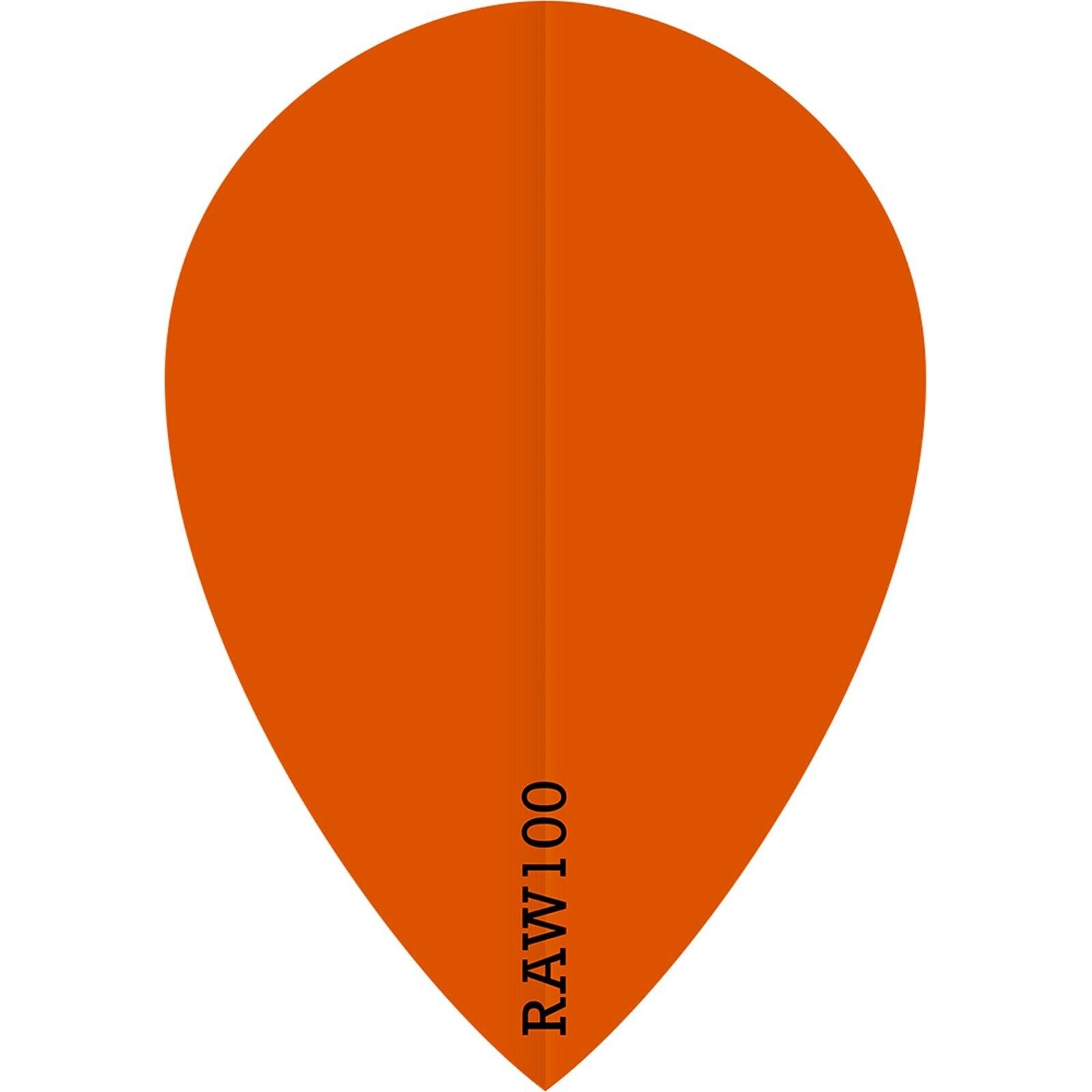 Raw 100 Plain Flights - Pear - 100 micron - Orange