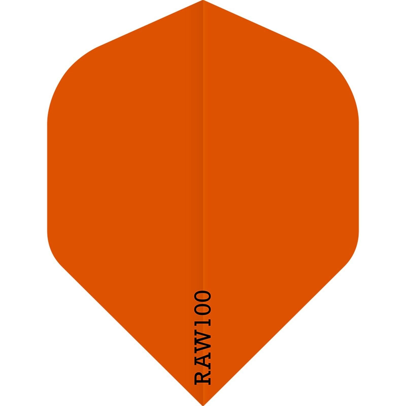 Raw 100 Plain Flights - Std No2 - 100 micron - Orange
