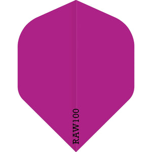 Raw 100 Plain Flights - Std No2 - 100 micron - Pink