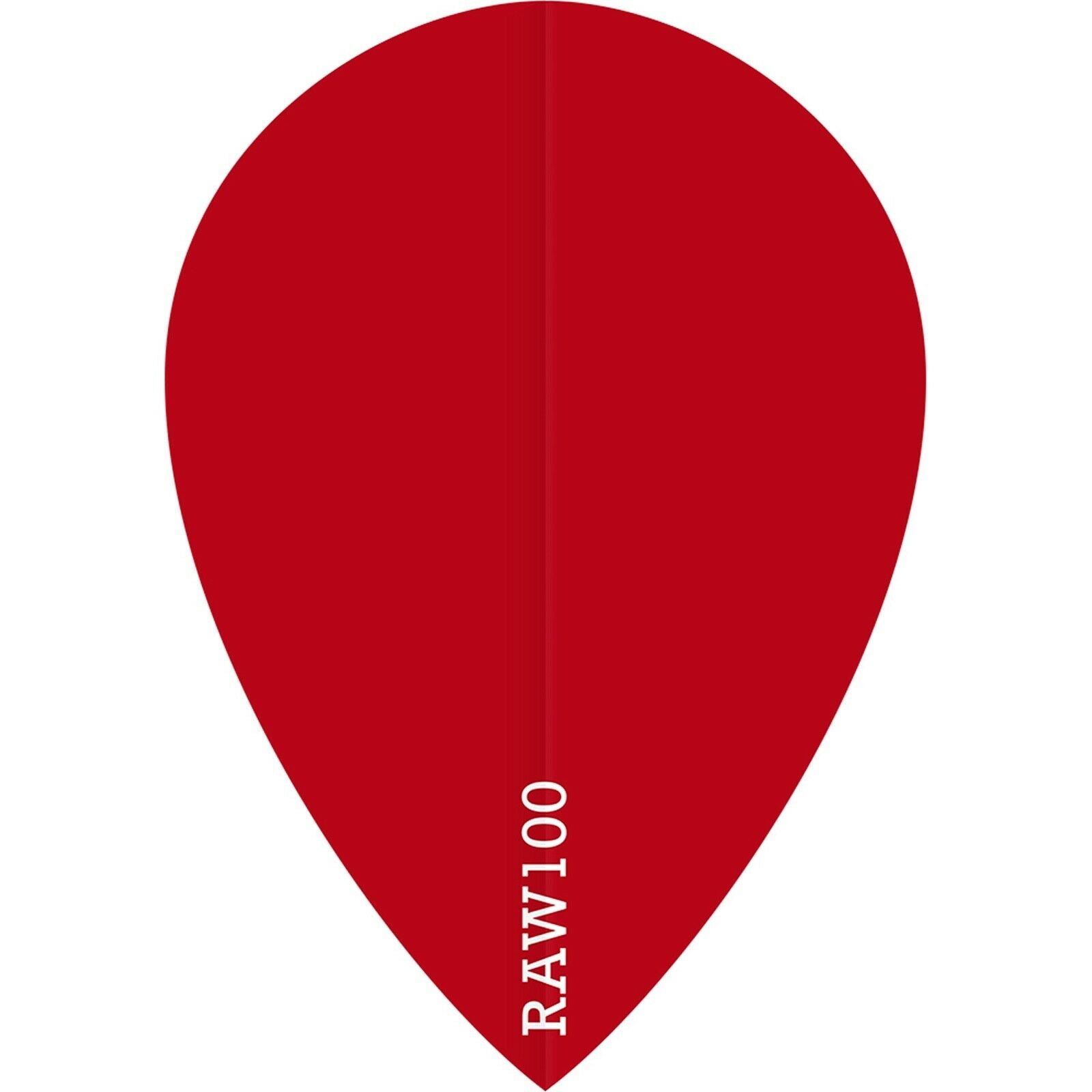 Raw 100 Plain Flights - Pear - 100 micron - Red