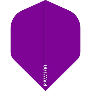Raw 100 Plain Flights - Std No2 - 100 micron - Purple