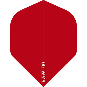 Raw 100 Plain Flights - Std No2 - 100 micron - Red