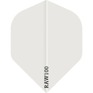 Raw 100 Plain Flights - Std No2 - 100 micron - White