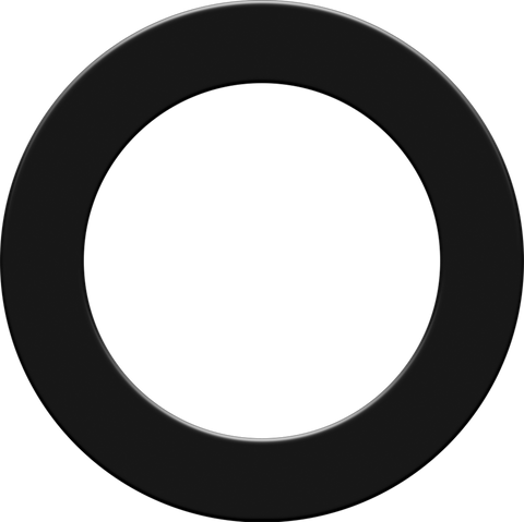 Designa Dartboard Surround - Plain Design - Black