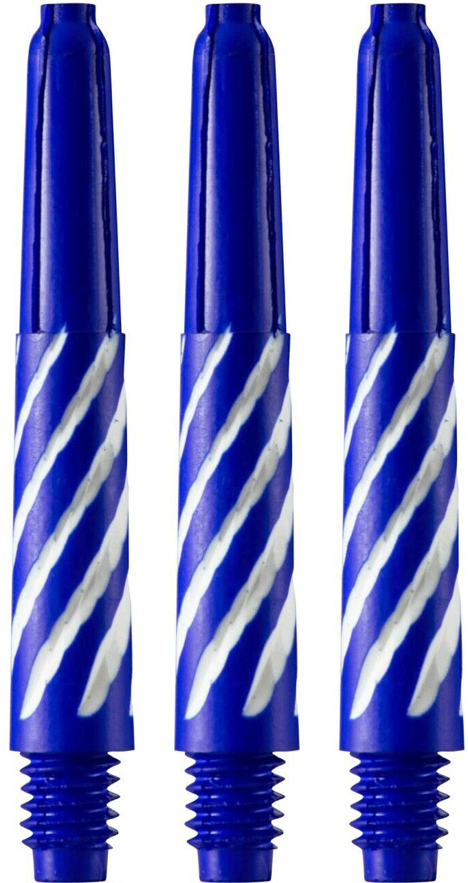 Designa Nylon Stems - Blue/White Spiroline Shafts