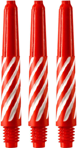 Designa Nylon Stems - Red/White Spiroline Shafts