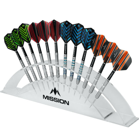 Mission Station 12 Acrylic Dart Stand - Holds 12 Darts